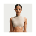 Nike SKIMS Studio Stretch Women's Light-Support Mock-Neck Sports Bra NSKM Linen/NSKM Linen IR8684-096
