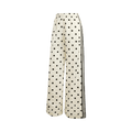 adidas Satin Polka Dots Wide Leg Pants Off White KV1168
