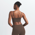 Nike SKIMS Matte Women's Cami Longline Bra NSKM Dark Sepia/NSKM Dark Sepia IU3053-233