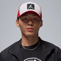 Nike Jordan Rise Jumpman Trucker Cap White Red FZ0774-102