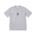 Supreme Prayer Card Box Logo Tee 'Heather Grey' FW26T68-HEATHER-GREY