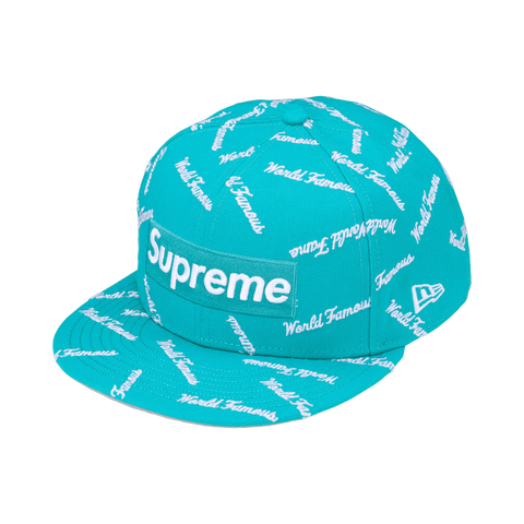 Supreme World Famous Box Logo New Era Teal FW26H18-TEAL