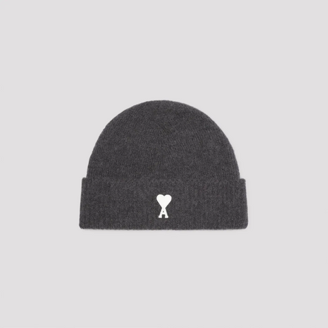 Ami Paris Beanie Grey White UHA115.KN0032.061