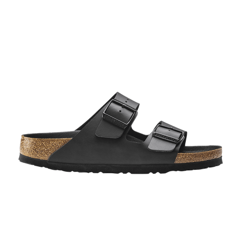 Birkenstock Arizona Birko Flor Black Black Foot Bed 1019069