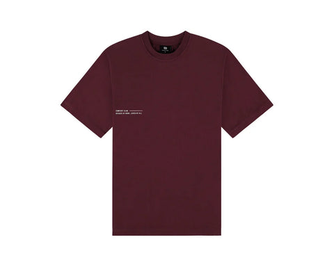 Comfort Club-Comfort Club Tee Burgundy-Kleding-CC-N1001-401-SNEAQS-1