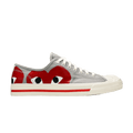 Converse Jack Purcell Comme des Garcons PLAY Grey Red 171260C