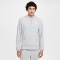 Nike Club Men's Winterized Pullover Hoodie Light Smoke Grey/Pure/White FZ0660-077
