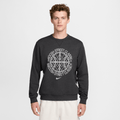 Nike Standard Issue Men's Dri-FIT Basketball Crew-Neck Sweatshirt Black/Heather/Pale Ivory FZ0682-010