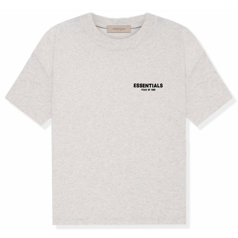 Fear of God Essentials Light Oatmeal T-shirt — voorkant