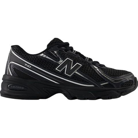 New Balance 740 Black Silver Metallic GS GR740BM