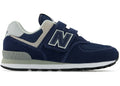 New Balance Kids-574 Core Hook Loop Grey Bleu-Sneakers-PV574EVN-SNEAQS-1
