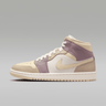 Air Jordan 1 Mid Light Orewood Brown Taupe Grey (Women's)
