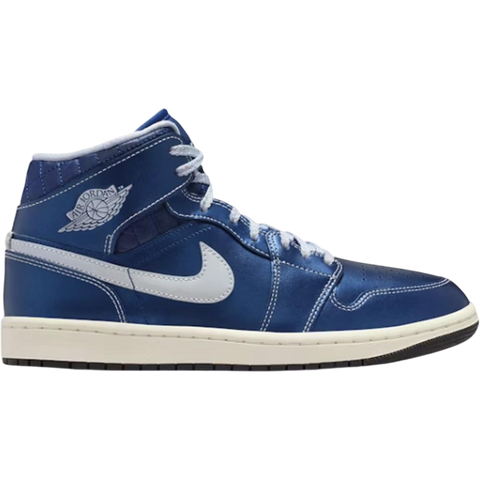 Nike Air Jordan 1 Mid SE Metallic Blue Quilted (Women's) IM5128-001