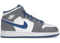 Nike-Jordan 1 Mid True Blue Cement (GS)-Sneakers-DQ8423-014-SNEAQS-1