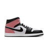 Air Jordan 1 Mid White Rust Pink Black