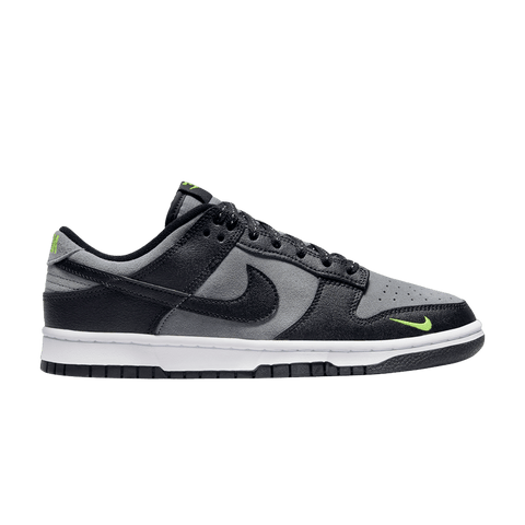 Nike Dunk Low Black Cool Grey Volt Mini Swoosh FQ2205-001