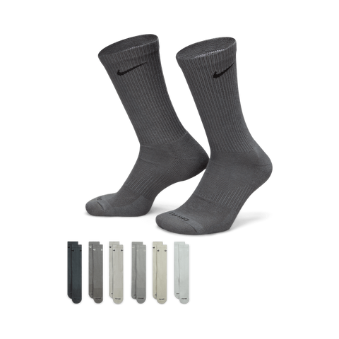 Nike Everyday Plus Cushioned Training Crew Socks 6-Pack SX6897-991