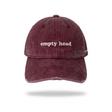 SNEAQS Empty Head Cap Washed Red