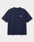 SNEAQS Harlem Tee Navy Red - voorkant