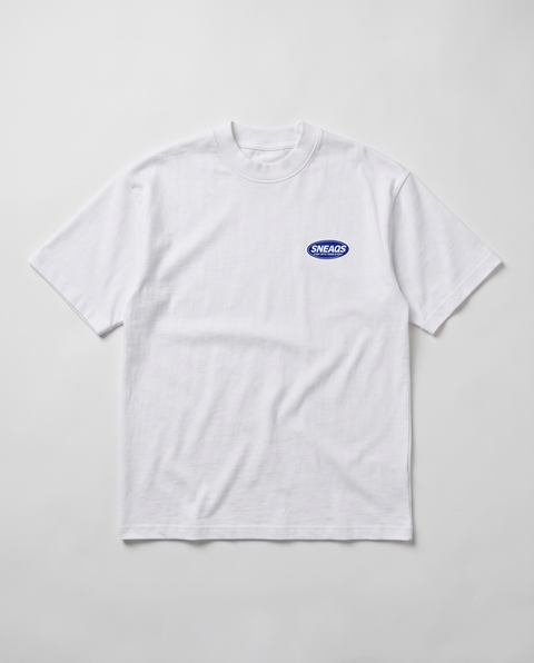 SNEAQS Harlem Tee White Navy - voorkant
