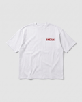 SNEAQS Harlem Tee White Red - voorkant