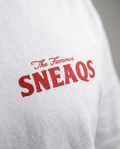SNEAQS Harlem Tee White Red - logo detail