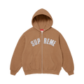 Supreme Arc Thermal Lined Zip Up Hooded Sweatshirt 'Light Brown' FW26SW25-LIGHT-BROWN