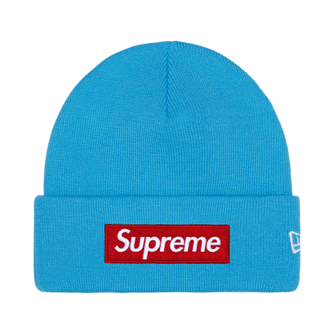 Supreme New Era Box Logo Beanie 'Cyan' FW25BN5-CYAN