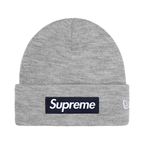 Supreme New Era Box Logo Beanie 'Heather Grey' FW25BN5-HEATHER-GREY