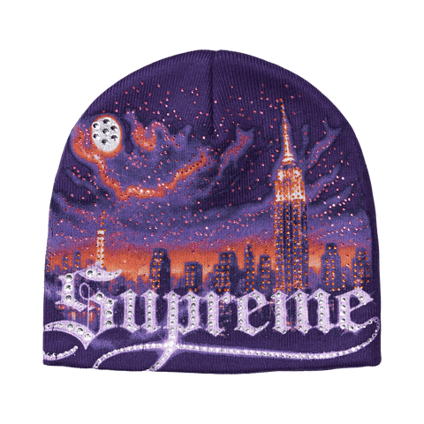 Supreme Cityscape Beanie 'Purple' FW26BN71-PURPLE