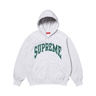Supreme Cracked Raglan Zip Up Hooded Sweatshirt 'Ash Grey'