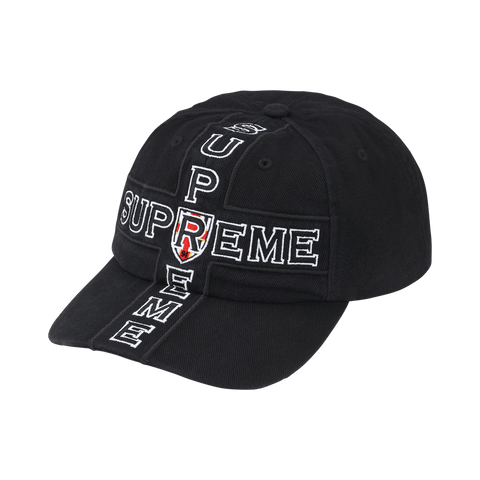 Supreme Cross 6-Panel 'Black' FW26H63-BLACK