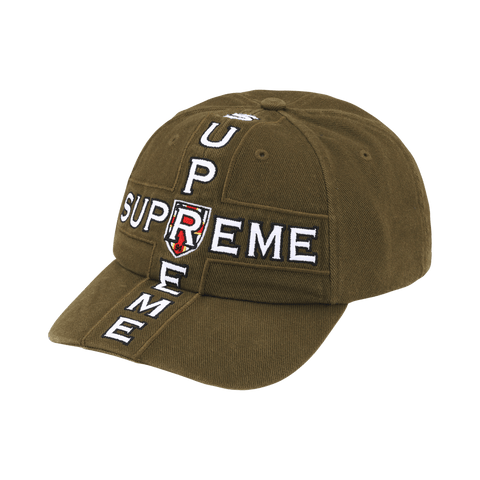 Supreme Cross 6-Panel 'Olive' FW26H63-OLIVE