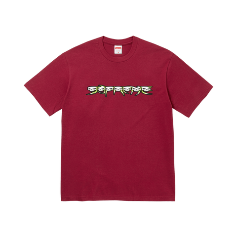 Supreme Skulls Spellout Tee 'Cardinal' FW26T24-CARDINAL