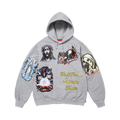 Supreme Stickers Hooded Sweatshirt Heather Grey FW26SW67-HEATHER-GREY