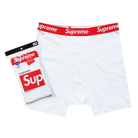 Supreme x Hanes Boxer Briefs (4 Pack) 'White' 99HAA36-WHITE