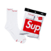 Supreme x Hanes Crew Socks (4 Pack) 'White'