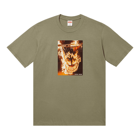 Supreme x Spitfire Flag Tee 'Light Olive' SS26T63-LIGHT-OLIVE