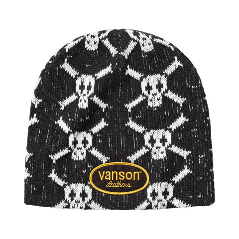 Supreme x Vanson Leathers Skull Beanie 'Black' FW26BN15-BLACK