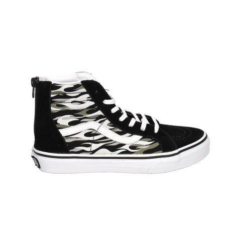 Vans Kids-Vans Sk8 Hi Zip Black Camo-Sneakers-VN000XG5BM81-SNEAQS-1