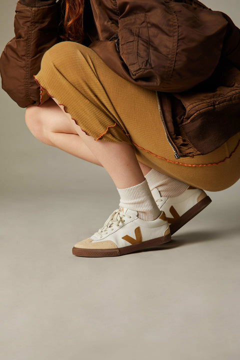 Veja Volley O.T. Leather White Tant Bark