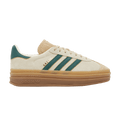 adidas Gazelle Bold Magic Beige Collegiate Green (Women's) ID7056