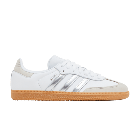 adidas Samba OG White Silver Metallic Grey (Women's) JI2725