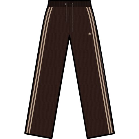 adidas Crochet Track Pants Aurora Coffee Magic Beige KQ6656