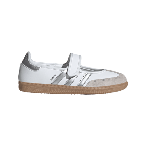 adidas Samba Jane White Silver Metallic (Women's) KJ3785