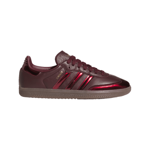 adidas Samba OG Maroon Gold Metallic (Women's) KI4192