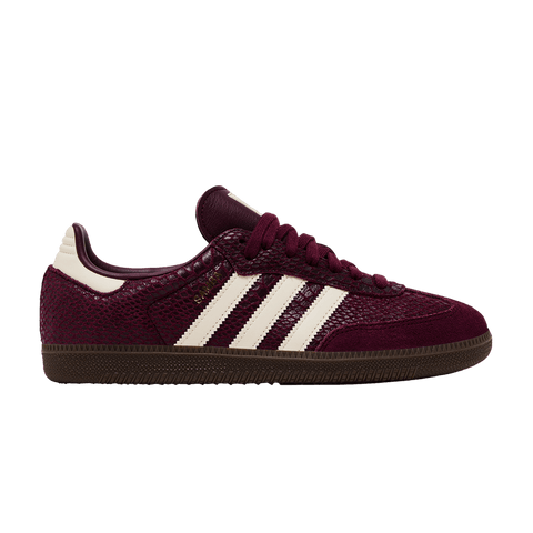 adidas Samba OG Snakeskin Maroon Cream White (Women's) IH3979