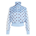 adidas Satin Polka Dots TT Track Top Clear Sky KV1167