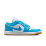 Air Jordan 1 Low White Gum Light Brown Dark Powder Blue (Women's)