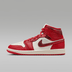 Air Jordan 1 Mid SE Red Cracked Leather (Women's)
